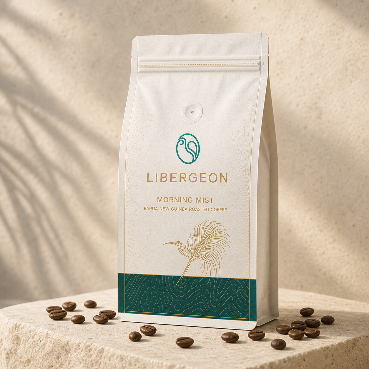 Libergeon roasted-coffee packaging